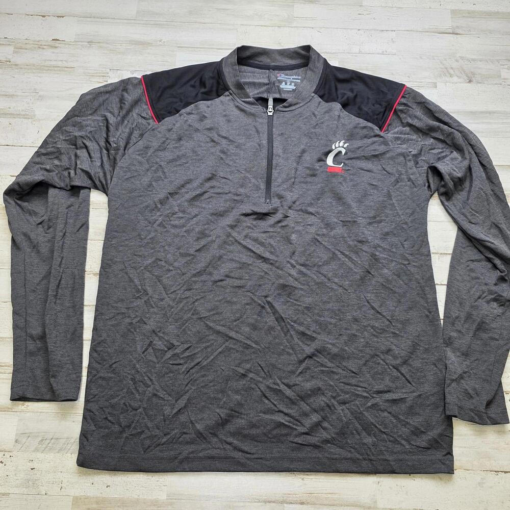 Cincinnati Bearcats XL Embroidered 1/4 Zip Crewneck Lightweight Pullover Jacket